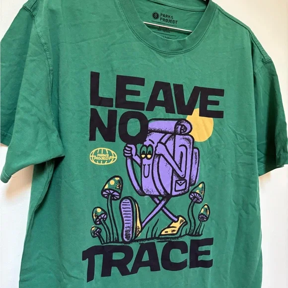 NWOT Parks Project Leave No Trace Pack It Out Tee Size Large - Picture 5 of 11